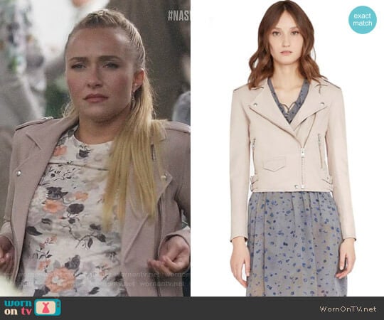 IRO Ashville Jacket in Pink Sand worn by Juliette Barnes (Hayden Panettiere) on Nashville