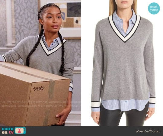 Joie Belva Sweater worn by Zoey Johnson (Yara Shahidi) on Black-ish
