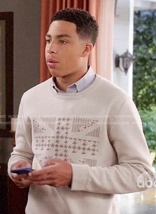 Junior’s Union Jack sweater on Black-ish