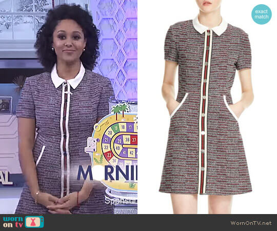 Maje Renatelle Dress worn by Tamera Mowry on The Real