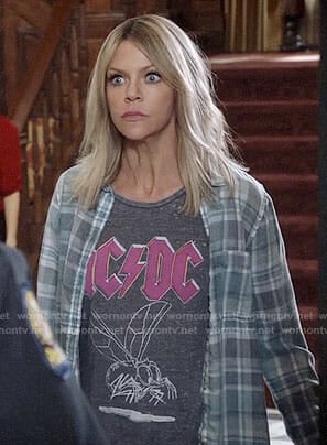 Mickey’s AC/DC tee on The Mick