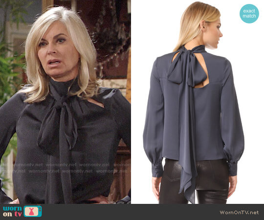 Milly Simona Top worn by Ashley Abbott (Eileen Davidson) on The Young and the Restless