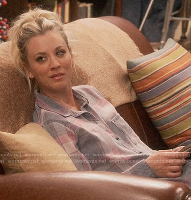Penny’s washed out plaid shirt on The Big Bang Theory