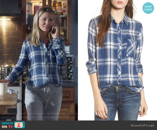 Rails Hunter Shirt in Ocean Blush Cloud worn by Jessie Caine (Kaitlin Doubleday) on Nashville