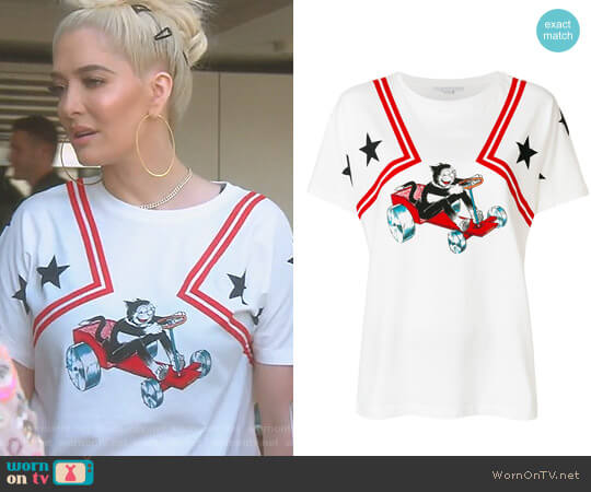 Stella McCartney Printed T-Shirt worn by Erika Jayne on The Real Housewives of Beverly Hills