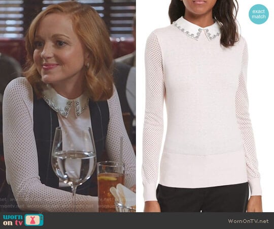Ted Baker Braydey Embellished Collar Sweater