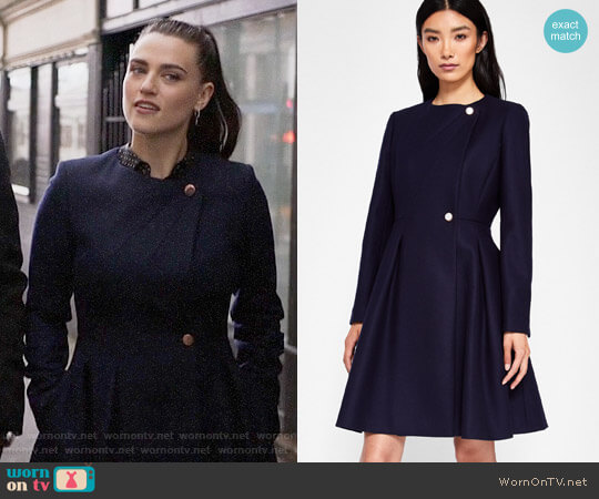 Ted Baker Marsia Coat worn by Lena Luthor (Katie McGrath) on Supergirl