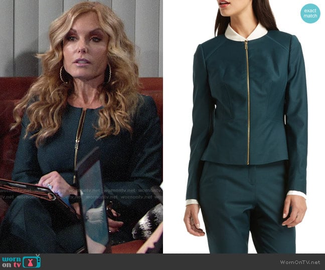 Ted Baker Staciat Wool Blend Suit Trousers worn by Lauren Fenmore (Tracey Bregman) on The Young and the Restless