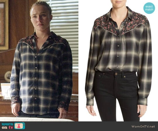 The Kooples James Floral Print Western Shirt worn by Juliette Barnes (Hayden Panettiere) on Nashville