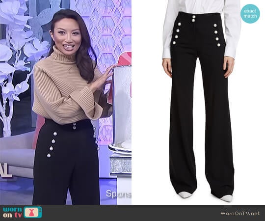 Veronica Beard Adley Pants worn by Jeannie Mai on The Real