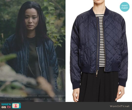 Vince Quilted Bomber Jacket worn by Clarice Fong (Jamie Chung) on The Gifted