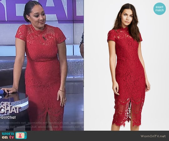 Yumi Kim Debutante Dress worn by Tamera Mowry on The Real