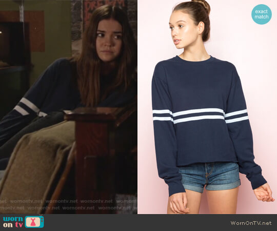 Brandy Melville Acacia Sweatshirt worn by Callie Jacob (Maia Mitchell) on The Fosters