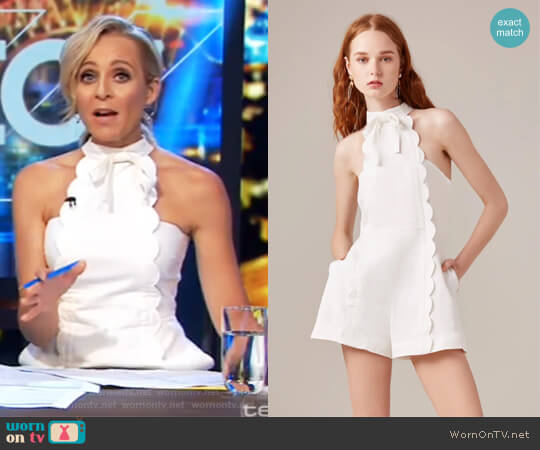 C/MEO Collective Duplicate Playsuit worn by Carrie Bickmore on The Project