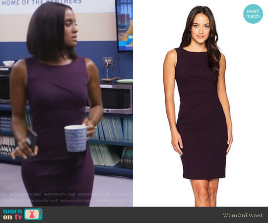 Calvin Klein Starburst Shift Dress worn by Kara Fowdy (Skye Marshall) on Black Lightning