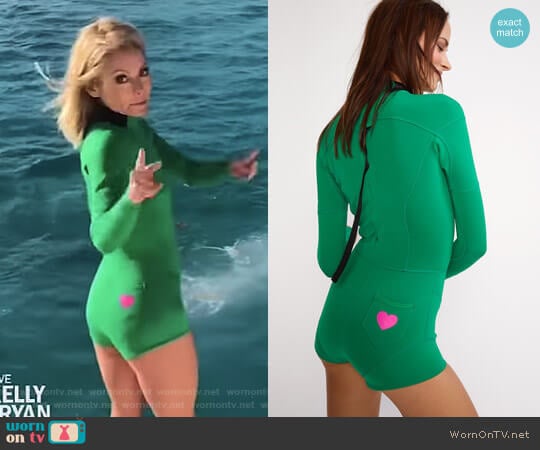 Cynthia Rowley Cheeky High Tide Wetsuit worn by Kelly Ripa on Live with Kelly and Mark