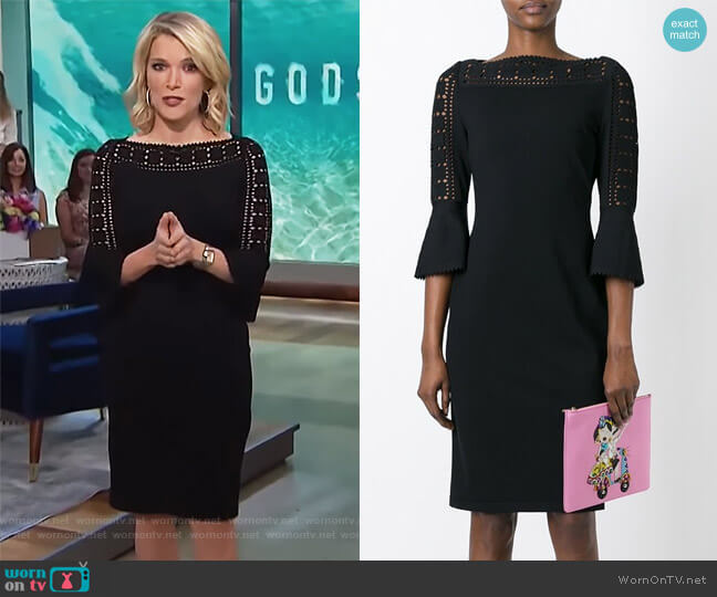Fendi Geometric Lace Knit Dress worn by Megyn Kelly on Today