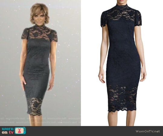 Ganni Flynn Lace Dress worn by Lisa Rinna on The Real Housewives of Beverly Hills