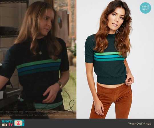 Free People Way Back Mock Neck Sweater worn by Taylor (Izabela Vidovic) on The Fosters
