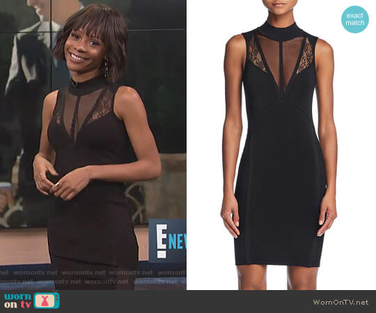 Guess Julie Inset Body-Con Dress worn by Zuri Hall on E! News
