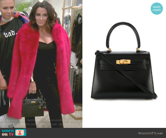 Hermes Vintage Mini Kelly Bag worn by Kyle Richards on The Real Housewives of Beverly Hills