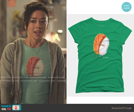 andremullerdko Sushi Hug Tee worn by Ella Lopez (Aimee Garcia) on Lucifer