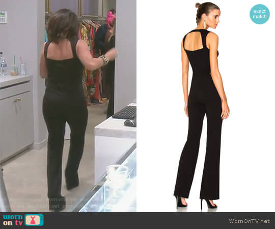 LAgence Shay Jumpsuit worn by Kyle Richards on The Real Housewives of Beverly Hills