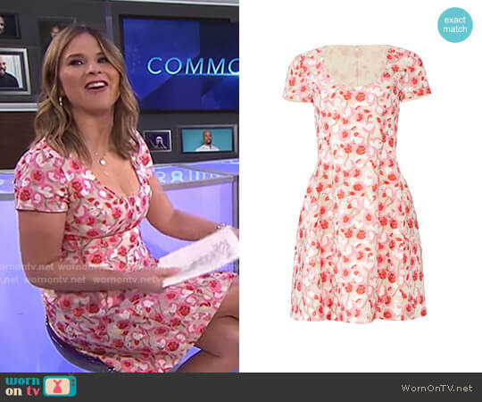Prabal Gurung Floral Dress worn by Jenna Bush Hager on Today