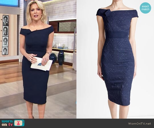 Roland Mouret Midi Dress with Cotton worn by Megyn Kelly on Today