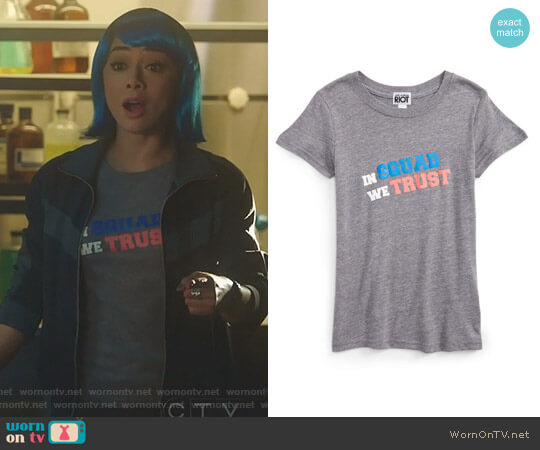 Remove Sub_Urban Riot In Squad We Trust Tee worn by Ella Lopez (Aimee Garcia) on Lucifer
