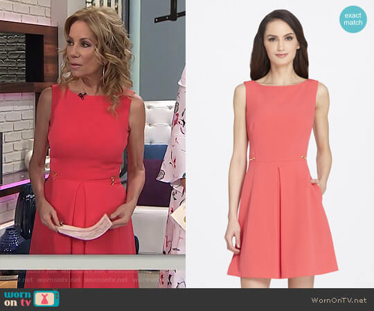 Tahari ASL Side-Zipped Fit and Flare Crepe Dress worn by Kathie Lee Gifford on Today