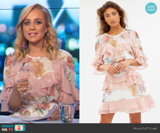 Talulah Darcy Mini Dress worn by Carrie Bickmore on The Project