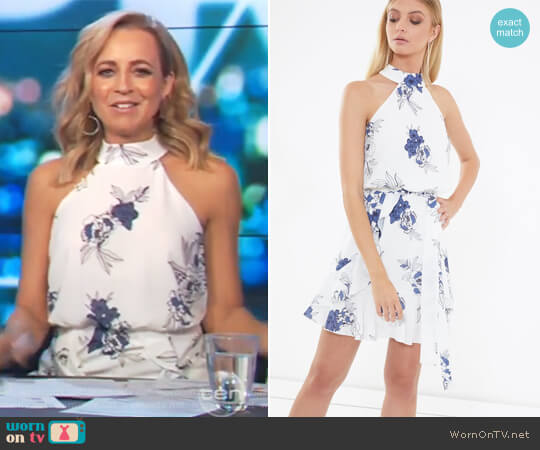 Tussah Izzy Ruffle Dress worn by Carrie Bickmore on The Project
