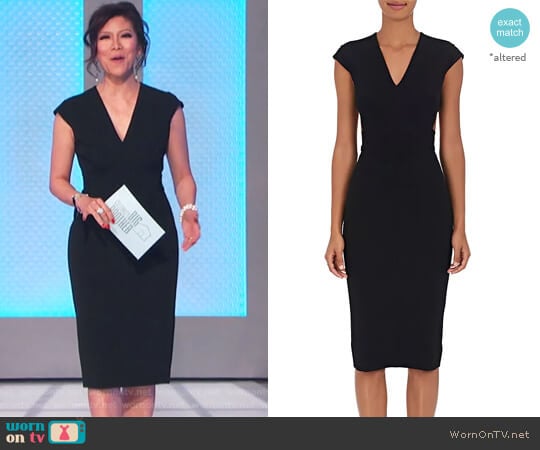 Victoria Beckham Cutout-Back Compact Knit Dress worn by Julie Chen (Julie Chen) on Celebrity Big Brother