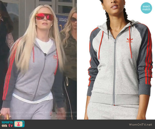 Adidas Adidas Originals Girly Zip Hoodie worn by Erika Jayne on The Real Housewives of Beverly Hills