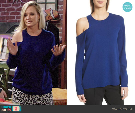 A.L.C. Hamilton Sweater worn by Sharon Newman (Sharon Case) on The Young and the Restless