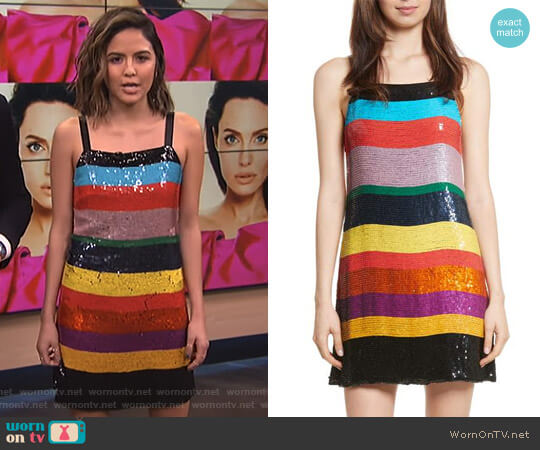 Alice + Olivia Bridget Dress worn by Erin Lim on E! News