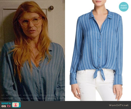 Bella Dahl Striped Tie Front Shirt worn by Abby Clark (Connie Britton) on 9-1-1