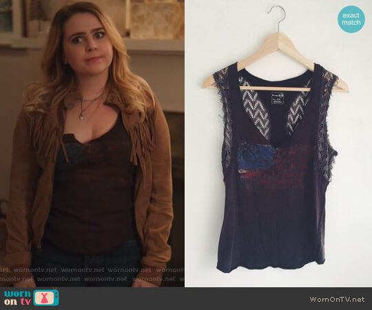 Free People American Flag Tank worn by Annie Marks (Mae Whitman) on Good Girls