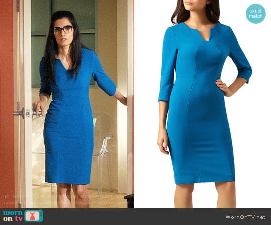 Hobbs  London Clementine Sheath Dress worn by Krishna (Shelly Bhalla) on Jane the Virgin