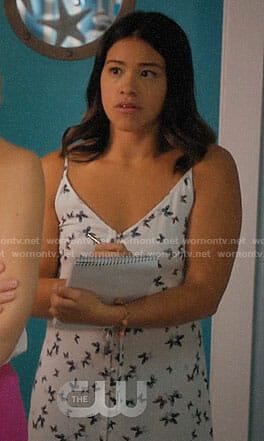 Jane’s butterfly print dress on Jane the Virgin