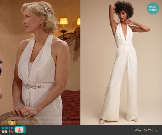 Jill Stuart Mara Jumpsuit worn by Brooke Logan (Katherine Kelly Lang) on The Bold and the Beautiful