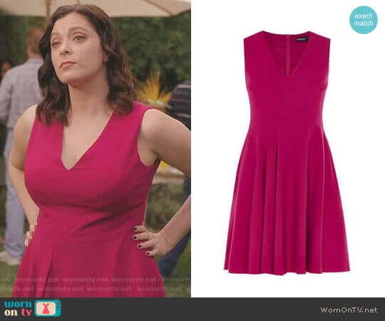 Karen Millen Fold Front Dress worn by Rebecca Bunch (Rachel Bloom) on Crazy Ex-Girlfriend