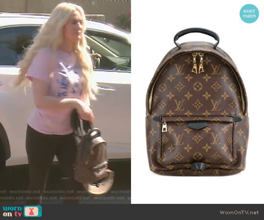 Louis Vuitton Palm Springs MM Backpack worn by Erika Jayne on The Real Housewives of Beverly Hills