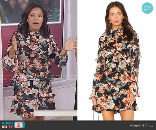 Nicholas Lola Ruffle Dress worn by Sheinelle Jones on Today