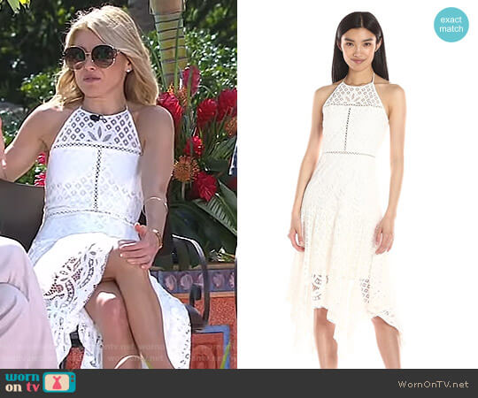 Parker Tulum Combo Dress worn by Kelly Ripa on Live with Kelly and Mark