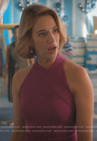 Petra’s magenta pencil dress on Jane the Virgin