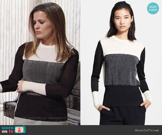 Rag & Bone Marissa Sweater in Medium Grey worn by Chelsea Lawson (Melissa Claire Egan) on The Young and the Restless