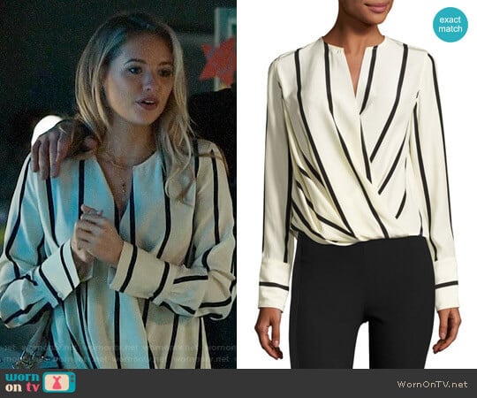 Rag & Bone Max Striped Blouse worn by Crystal (Kassandra Clementi) on UnReal
