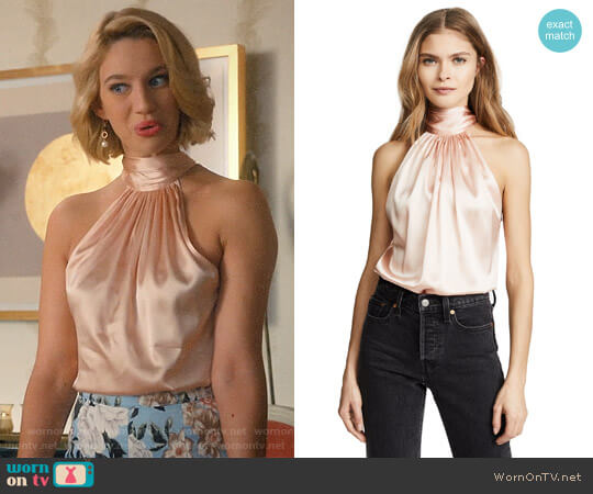 Ramy Brook Paige Top in Blush worn by Petra Solano (Yael Grobglas) on Jane the Virgin